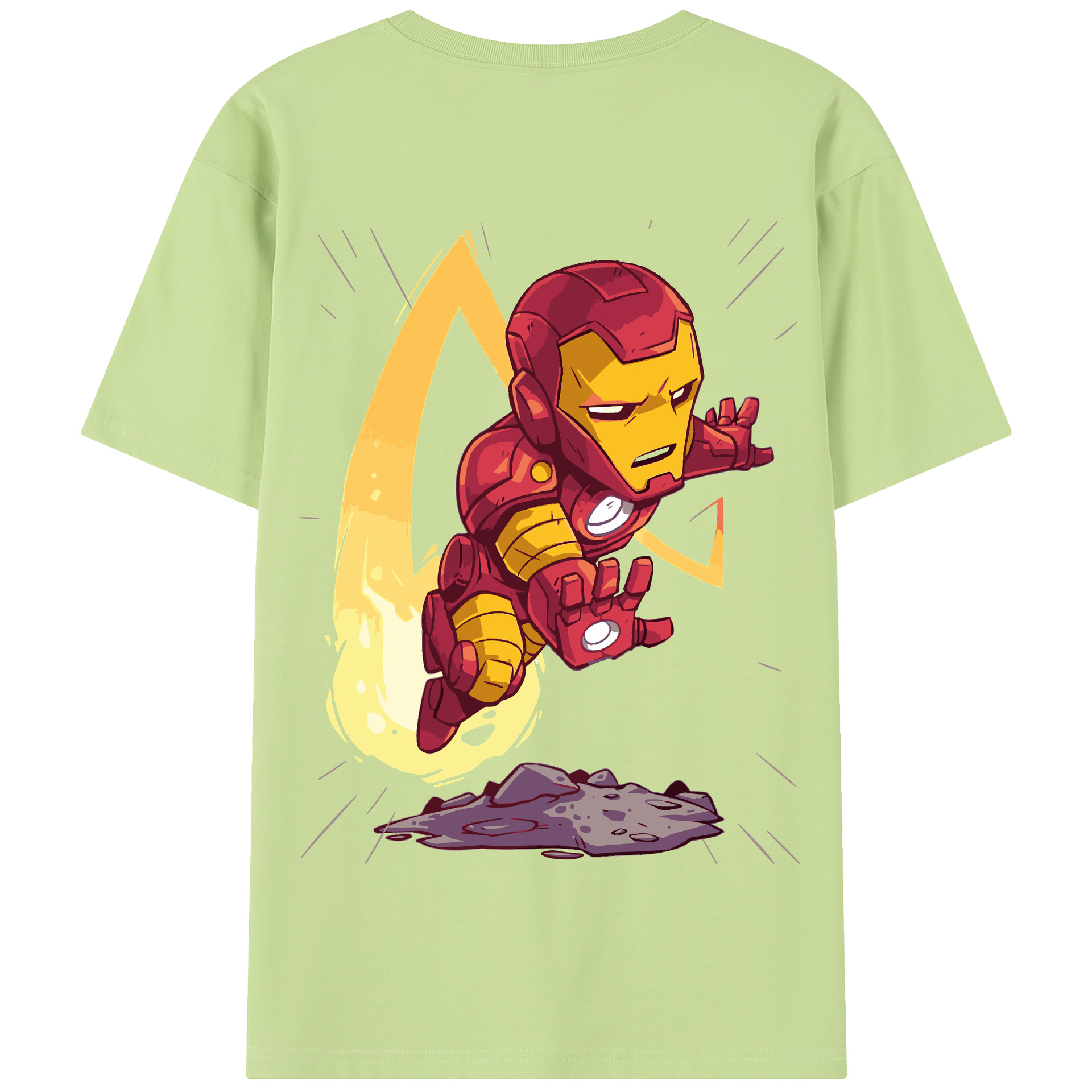 （画像用） アベンジャーズ The Avengers 綿100％半袖Tシャツ（背面プリント）